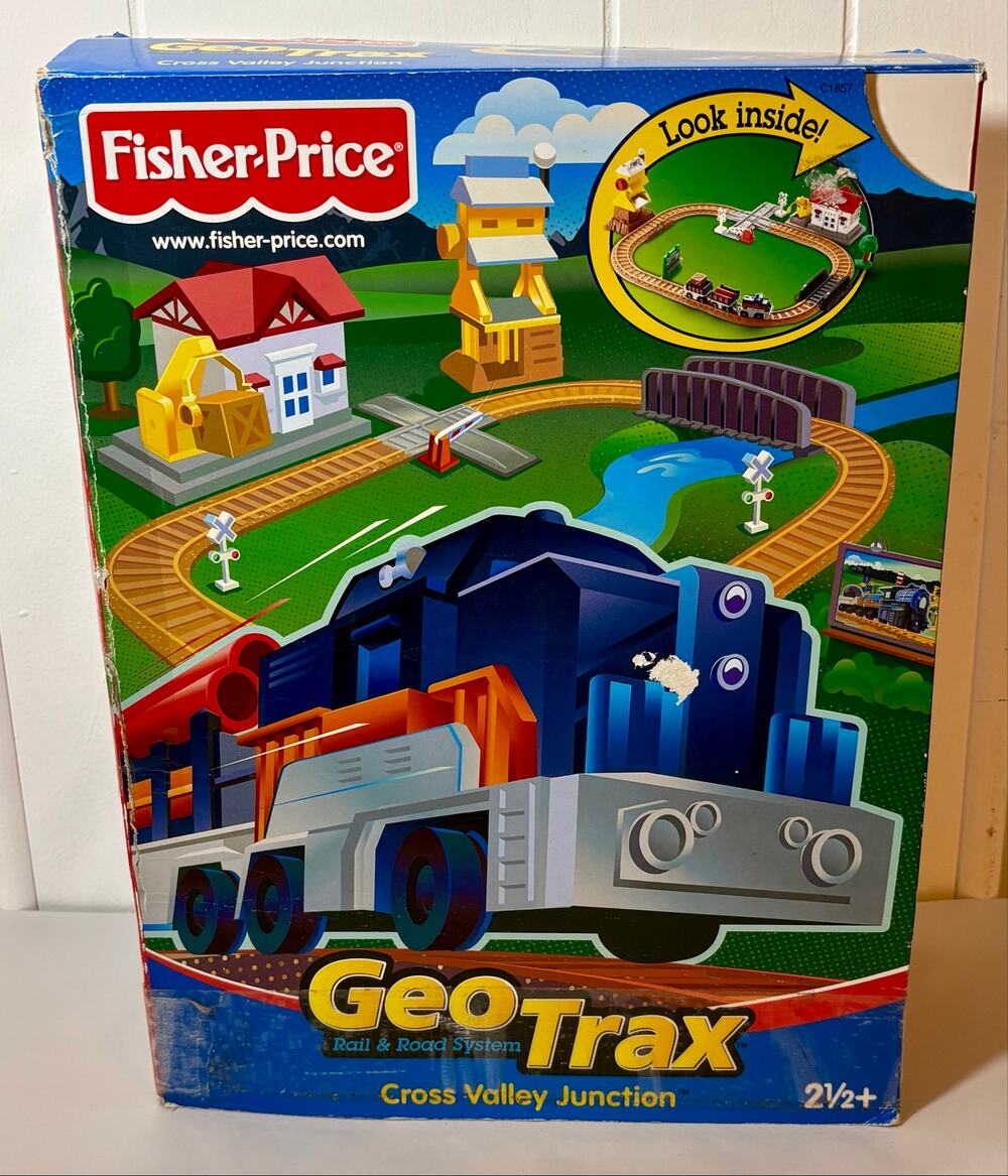 Fisher Price GeoTrax Cross Valley Junction Train Set- incomplete/parts